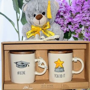 Rae Dunn graduation mug set: #DONE & YOU DID IT Ne